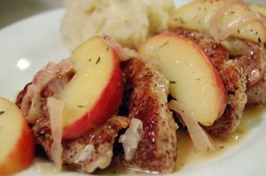 Spiced Pork Tenderloin w- Sauteed Apples
