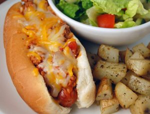 Bison Chili Cheese Dogs