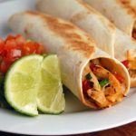 Chicken Taquitos in Row