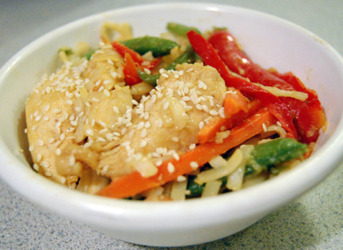 Throwback Thursday: Sesame Chicken Chow Mein