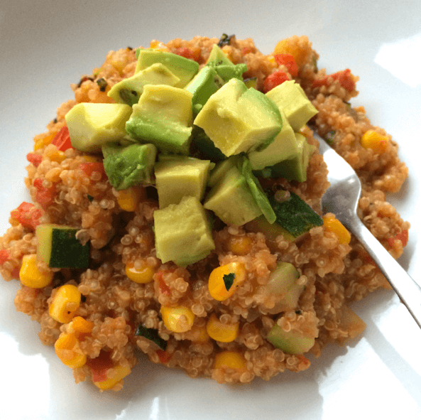 Vegetarian Mexi-Quinoa with Corn & Zucchini
