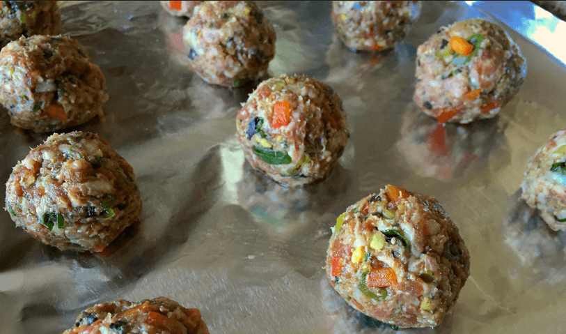 Thai Quinoa Meatballs Raw