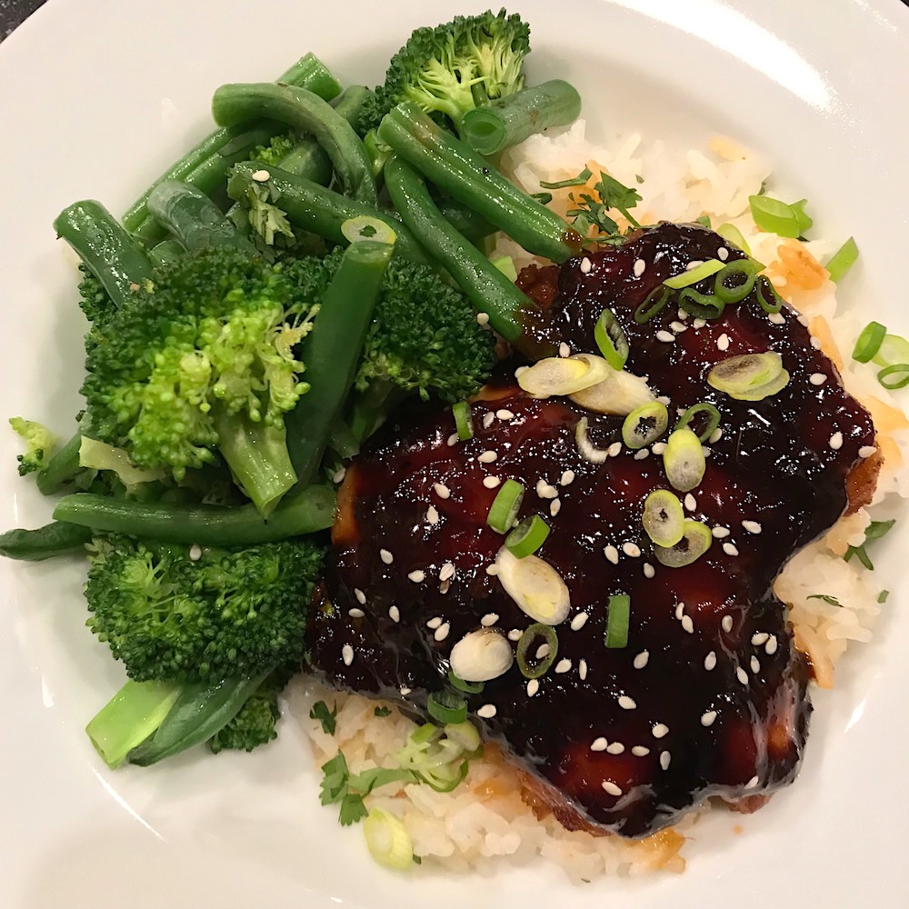 instant pot sticky chicken recipe in just 15 minutes