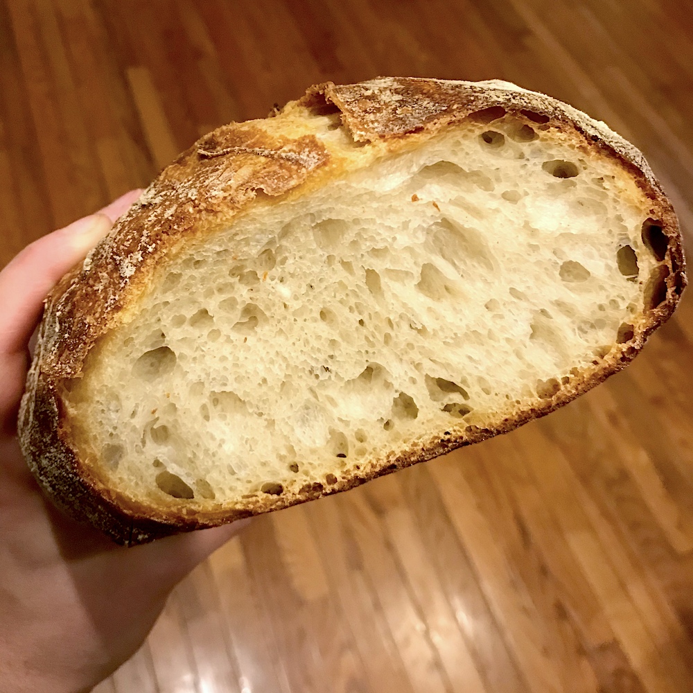 perfect sourdough bread crumb