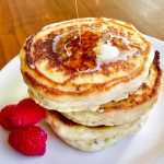 The Fluffiest Egg-Free Pancakes with Flax {Vegan Option Available}